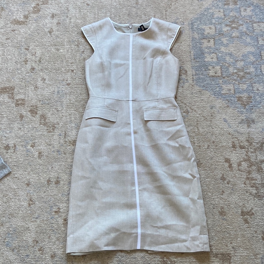Summer linen work dress